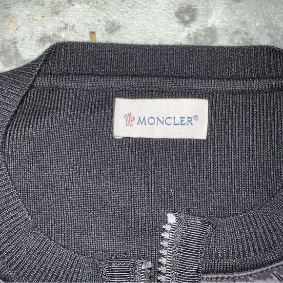 Moncler women’s Black down and knit mix jacket - Picture 8 of 9